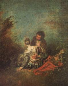 Jean-Antoine Watteau Le Faux Pas(The Mistaken Advance) (mk05) china oil painting image